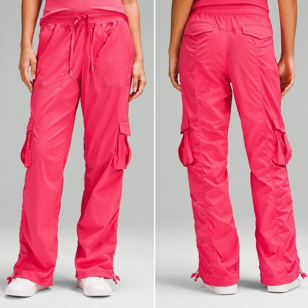 Lululemon Dance Studio Relaxed Fit Cargo Pants Glaze Pink Size Small Excellent